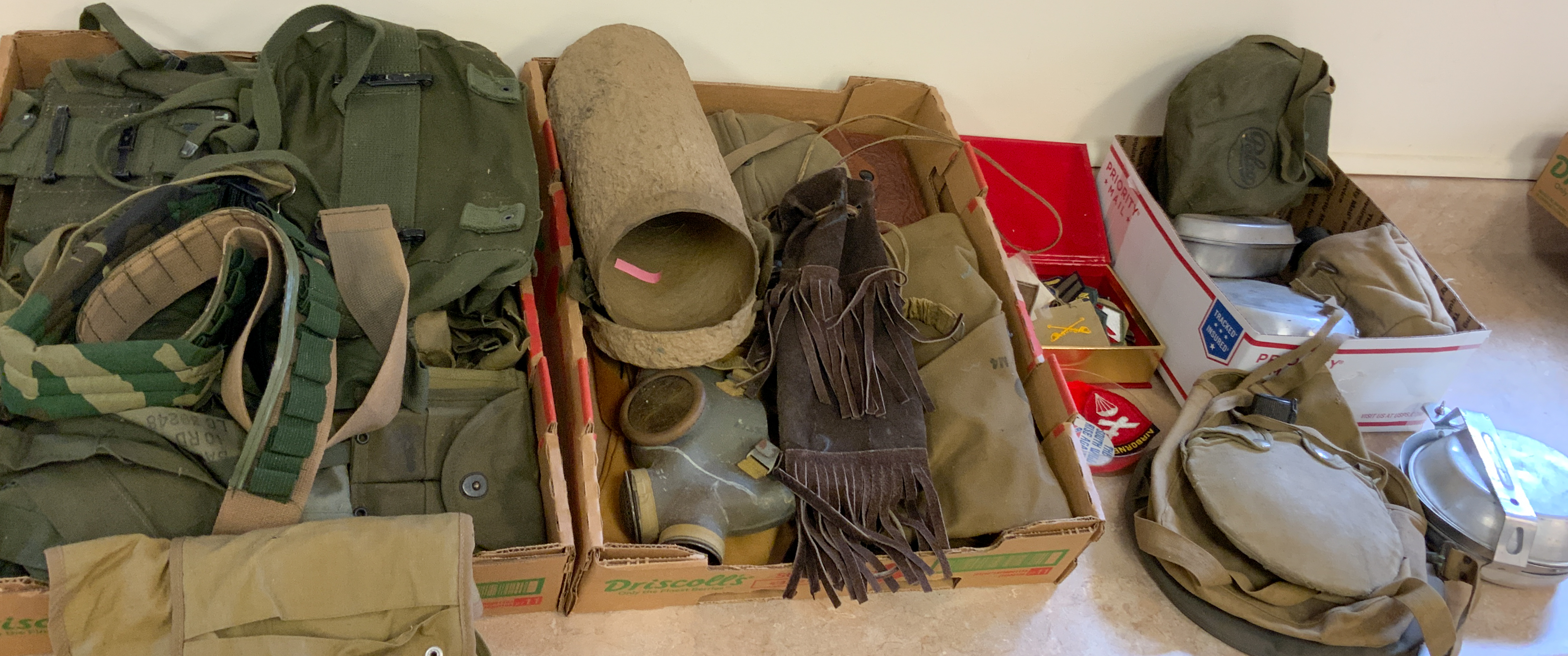 GROUP OF SHEATHS, HOLSTERS, &