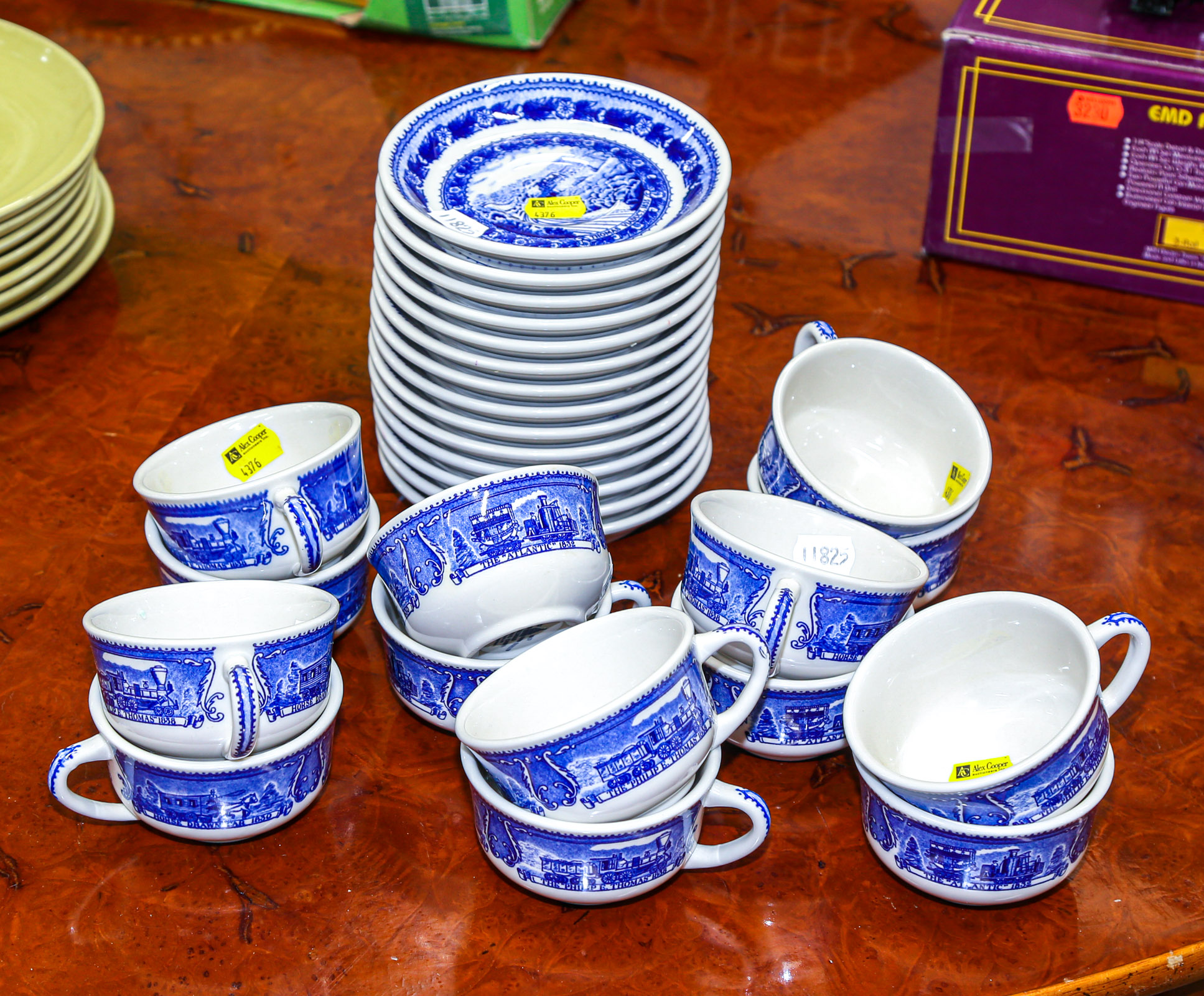 GROUP OF SHENANGO B&O CUPS &