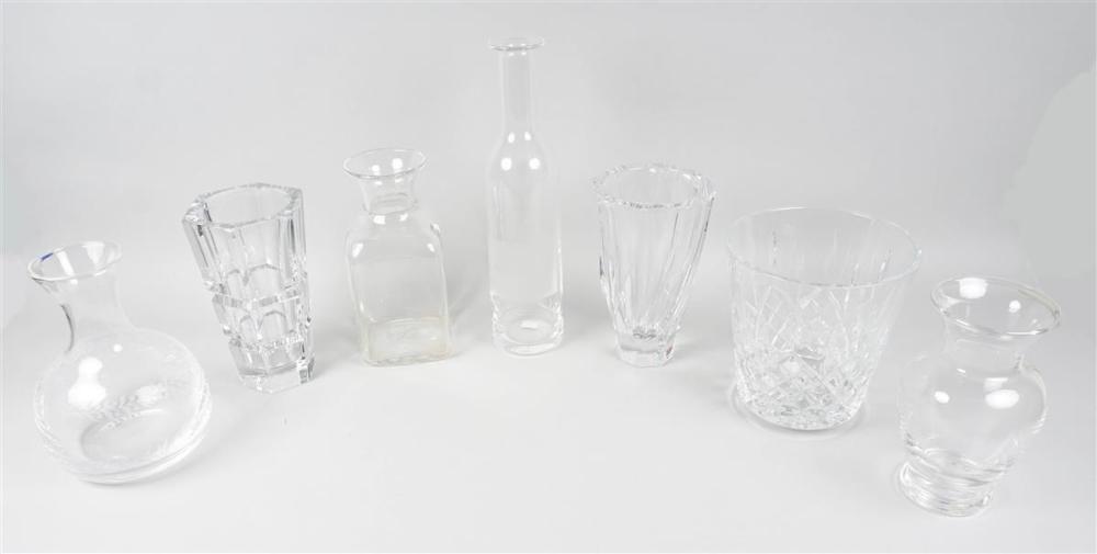 GROUP OF SIGNED CRYSTAL AND