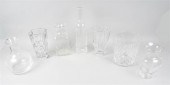 GROUP OF SIGNED CRYSTAL AND GL