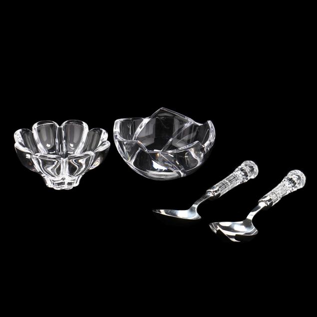 GROUP OF SIGNED CRYSTAL Including a