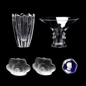 GROUP OF SIGNED CRYSTAL, LALIQ