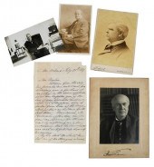 GROUP OF SIGNED PORTRAITS, LET
