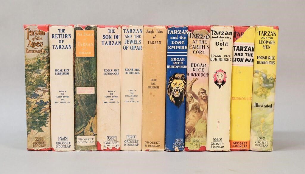 GROUP OF SIGNED TARZAN BOOKSA group