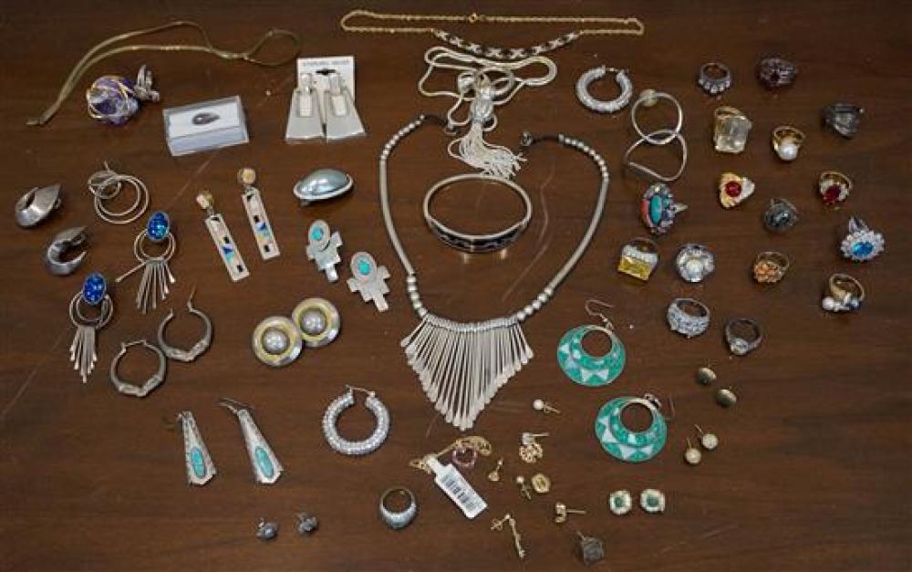 GROUP OF SILVER AND COSTUME