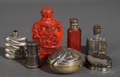 GROUP OF SILVER AND OTHER SNUF