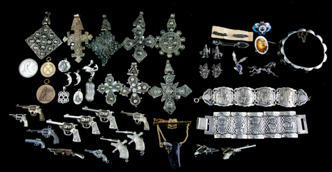 GROUP OF SILVER AND PLATED PIECES