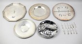 GROUP OF SILVER AND PLATED TAB
