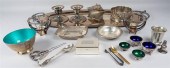 GROUP OF SILVER AND PLATED TAB