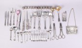 GROUP OF SILVER AND PLATED ITE