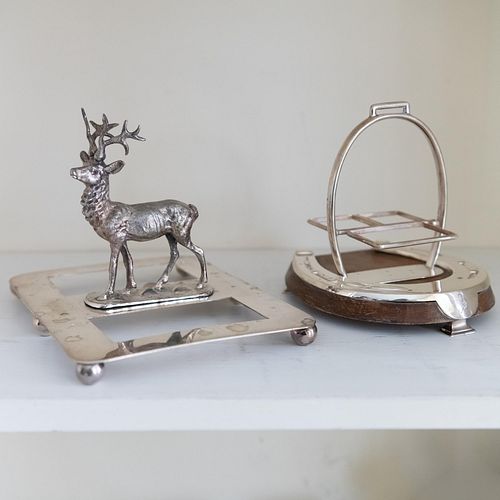 GROUP OF SILVER AND SILVER PLATE