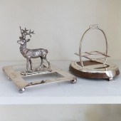 GROUP OF SILVER AND SILVER PLA