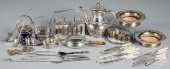 GROUP OF SILVER AND SILVER PLA