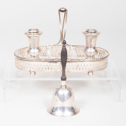 GROUP OF SILVER AND SILVER PLATE