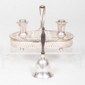 GROUP OF SILVER AND SILVER PLA