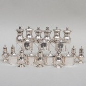 GROUP OF SILVER AND SILVER PLA