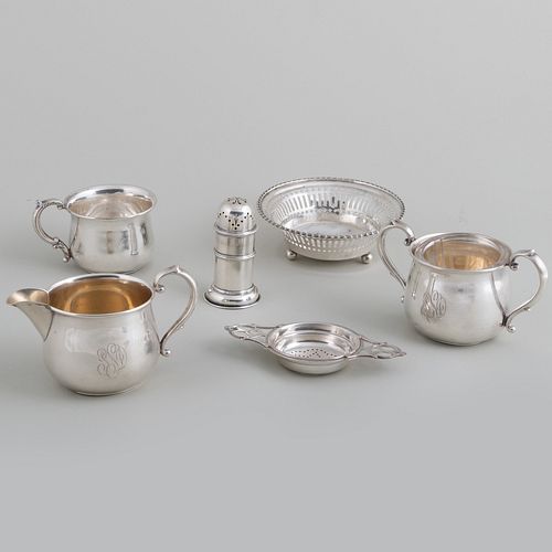 GROUP OF SILVER CONDIMENT