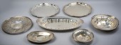 GROUP OF SILVER DISHES AND TRA