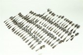 GROUP OF SILVER FLATWARE.  Ame