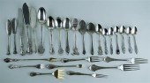 GROUP OF SILVER FLATWARE AND O
