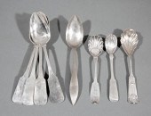 GROUP OF SILVER FLATWAREGroup
