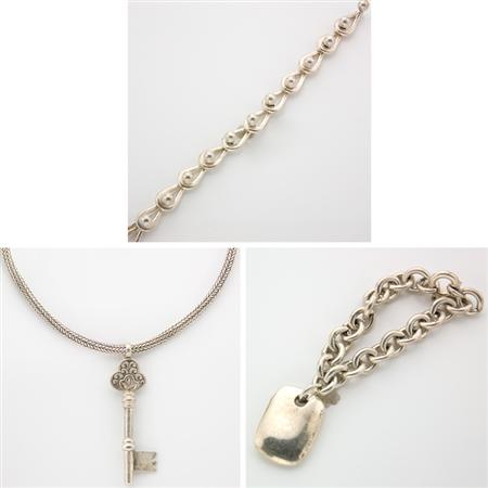 Group of Silver Jewelry 	 