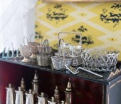 GROUP OF SILVER PLATE BASKET W
