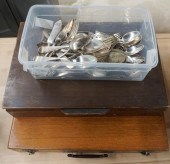 GROUP OF SILVER PLATE FLATWARE