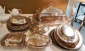 GROUP OF SILVER PLATE HOLLOWAR