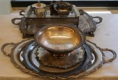 GROUP OF SILVER PLATE HOLLOWAR