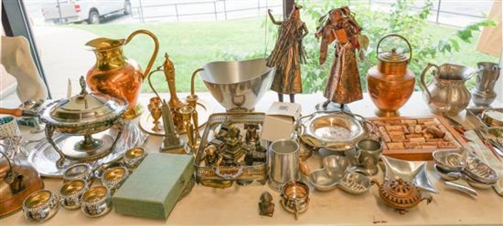 GROUP OF SILVER PLATE SERVING