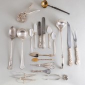 GROUP OF SILVER PLATE SERVING
