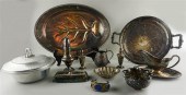 GROUP OF SILVER, PLATED AND OT