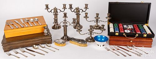 GROUP OF SILVER PLATED