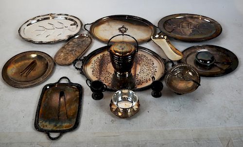 GROUP OF SILVER PLATEGroup of