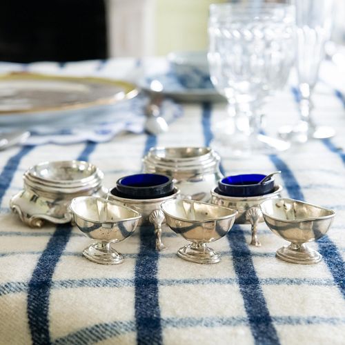 GROUP OF SILVER SALT