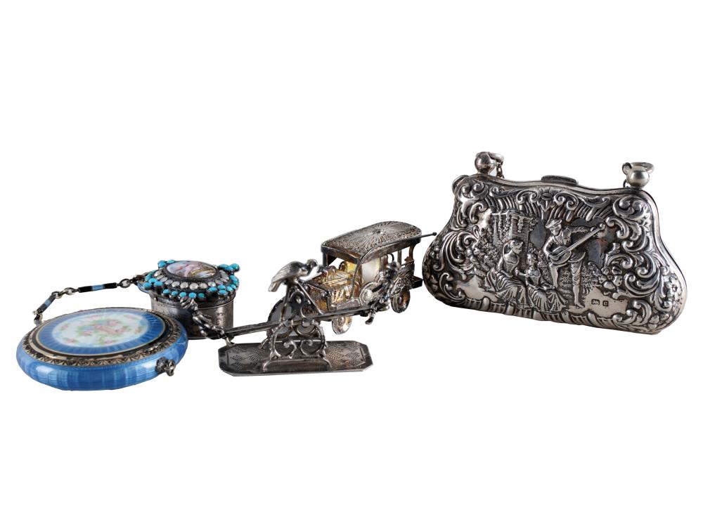 GROUP OF SILVER & SILVERPLATE