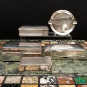 GROUP OF SILVER SMOKING ACCESS