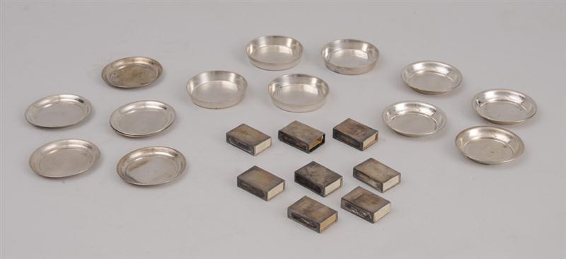 GROUP OF SILVER SMOKING ARTICLES