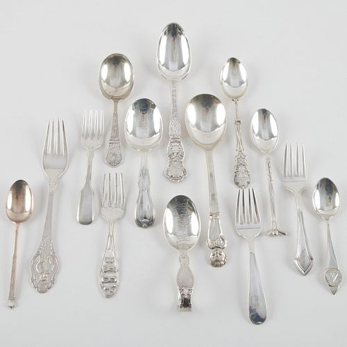 GROUP OF SILVER SPOONSComprising: A