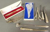 Group of silver table articles
