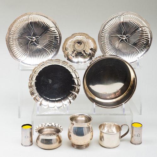 GROUP OF SILVER TABLE