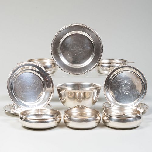 GROUP OF SILVER TABLE