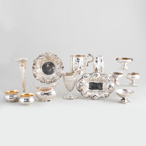 GROUP OF SILVER TABLE
