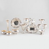 GROUP OF SILVER TABLE ARTICLES