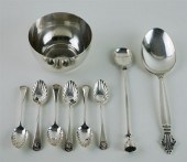 GROUP OF SILVER TABLE ITEMSGRO