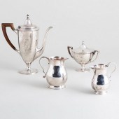 GROUP OF SILVER TEA AND COFFEE