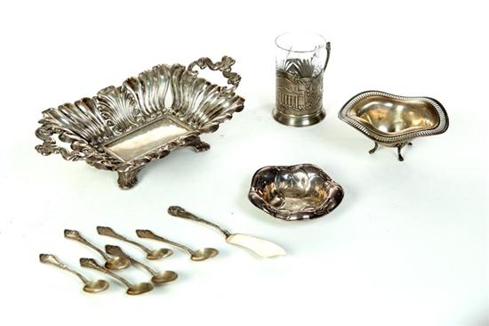 GROUP OF SILVER.  Three pieces of