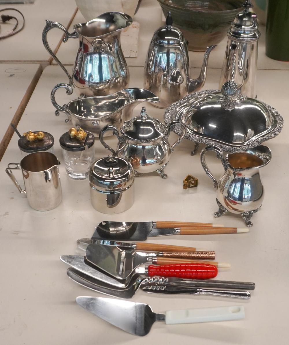 GROUP OF SILVERPLATE AND OTHER