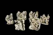 GROUP OF SIX ANTIQUE JAPANESE